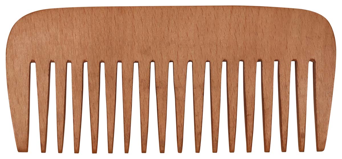 Wooden Comb – Light Brown – Hand-Carved from Wood or Indian Wood – Vanity Accessories 