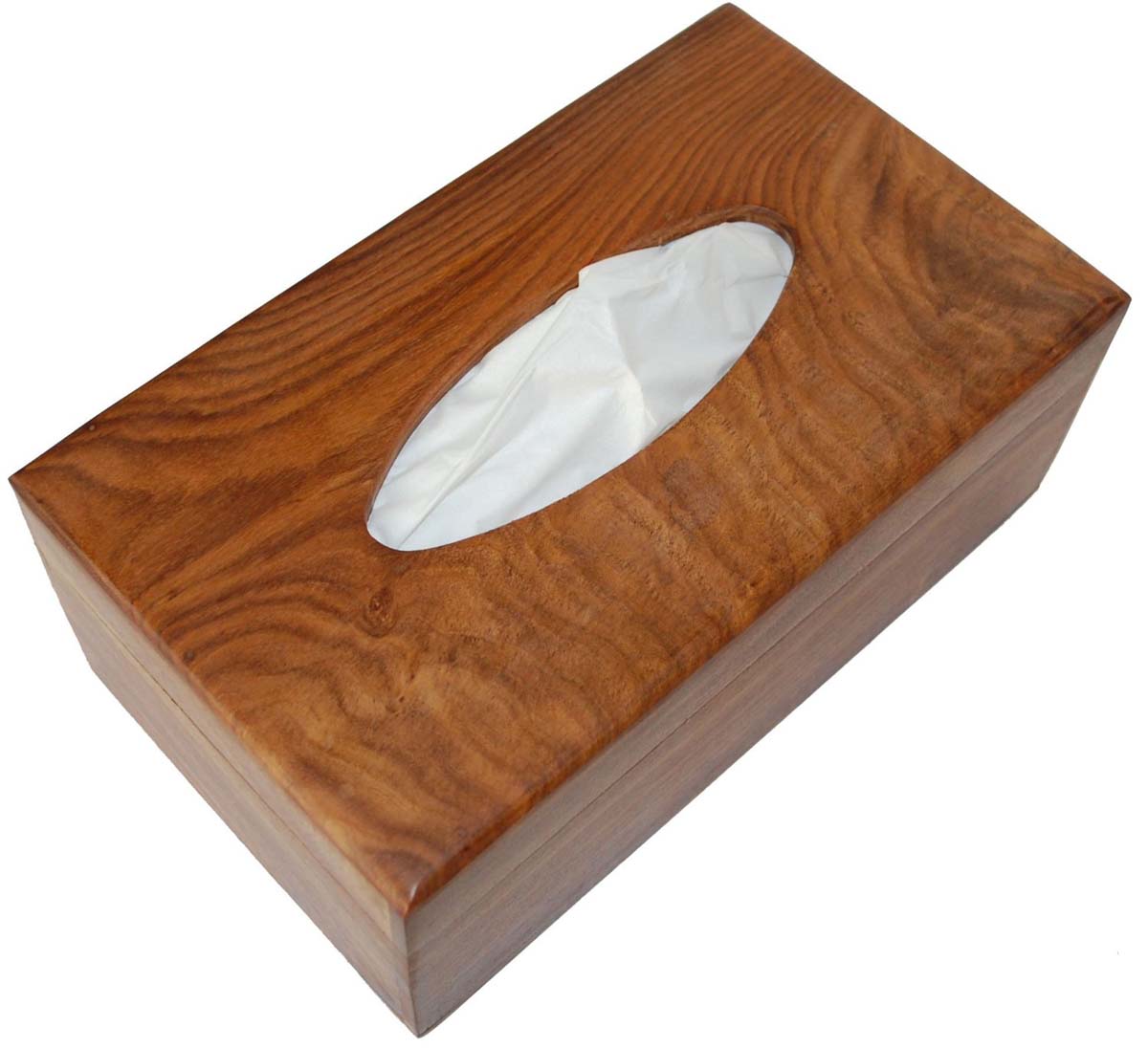 Buy in Bulk Wholesale - Wooden Tissue Box Cover Holder/Napkin Dispenser Brown Handmade in Wood 10 Inch Large
