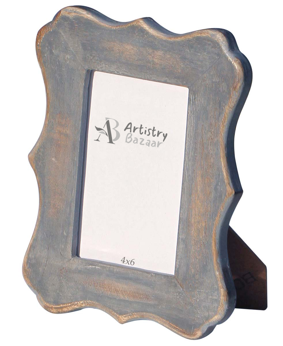Buy 4x6 Inches Gray Shabby Chic Picture Frame in Bulk - Wholesale Handmade Wooden Photo Frame - Home & Office Decor
