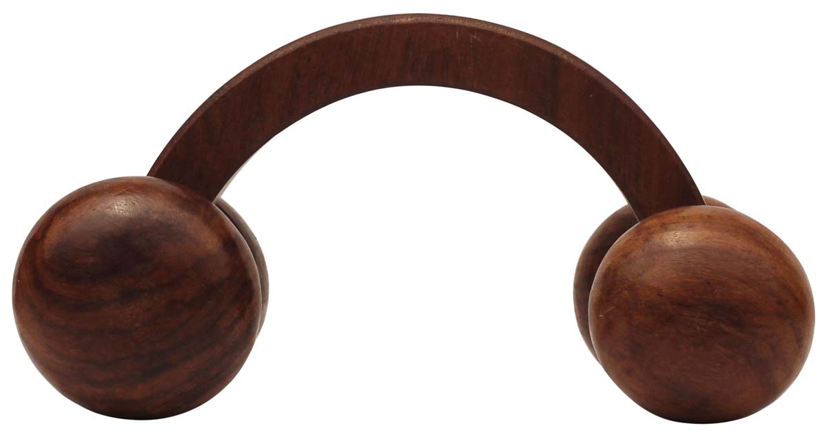 Bulk Wholesale Massage Roller in Wood – Hand-Carved 5.7” Wheel Massager for Back, Spine & Legs – Relaxing Massaging Tools from India