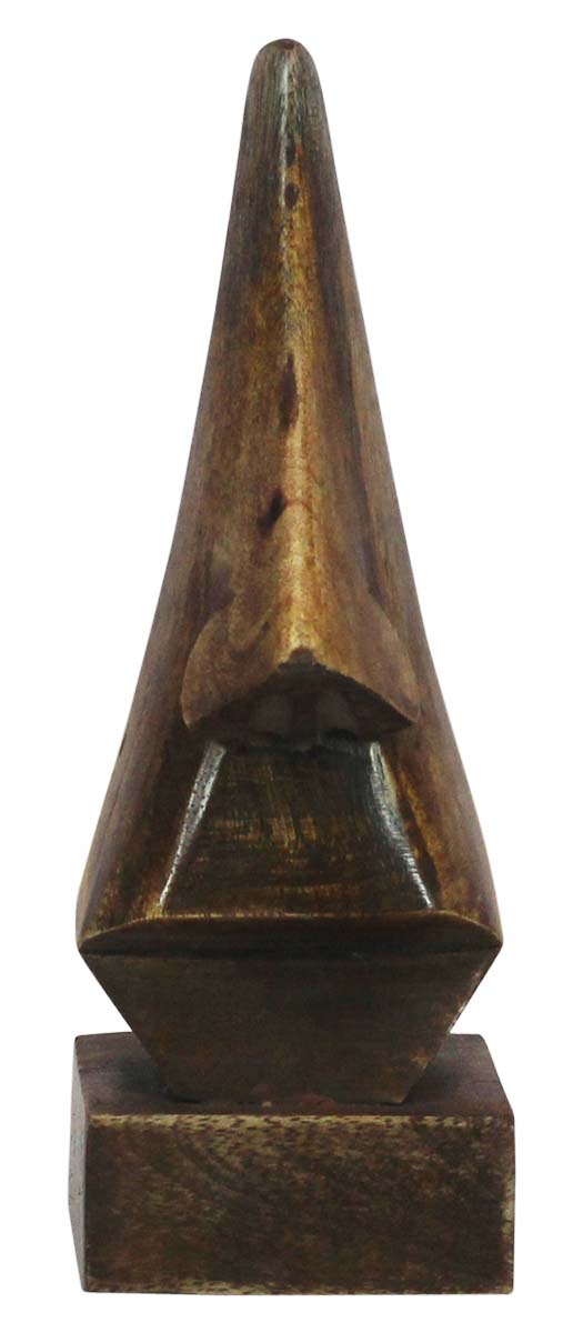 Bulk Wholesale Handmade 6.5” Funny Nose-Shaped Spectacle Holder in Dark-Brown Mango-Wood – Antique-Look Home Décor / Essentials from India