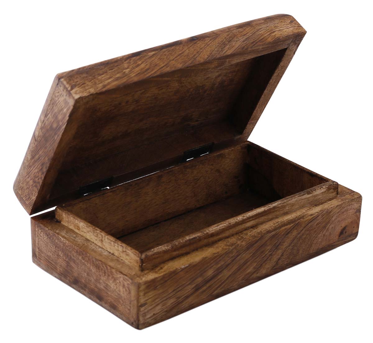 Hand-Carved Set of 3 Wooden Jewelry Box in Bulk - Wholesale Wood Jewelry Box/Trinket Box with Intricate Carving in Cat & Tree Design from India