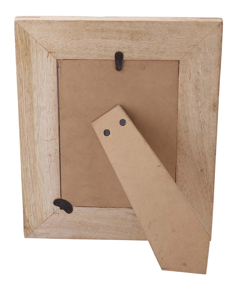 Bulk Buy 5x7” Picture Frame - Wholesale Handmade Wood Photo Frame with Abstract Pattern in Brown & Dark-Brown Color - Home Decor Accessories from India