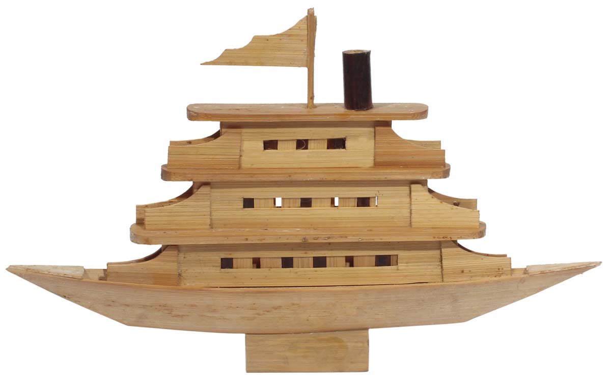 Miniature Ship Model – Handcrafted in Bamboo – Travel Gifts – Interior Decorating Items – Mantel Decorations – Home / Office Décor  Buy in Bulk Wholesale