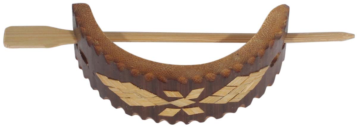 Handmade Hair Clip in Bamboo – Beige & Brown – Eco-Friendly Hair Accessory – Fashion Accessories   Buy in Bulk Wholesale