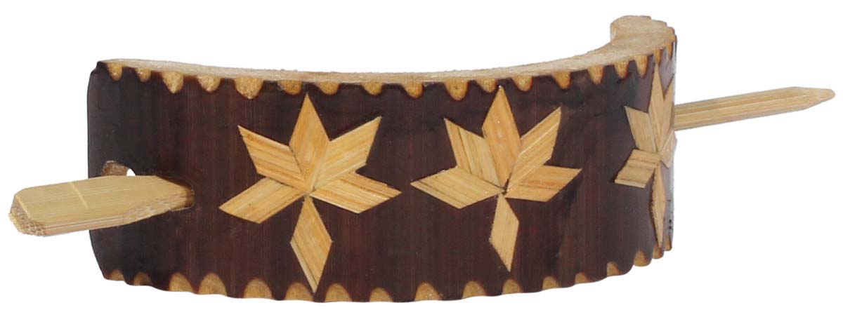 Handmade Hair Clip in Bamboo – Beige & Brown – Eco-Friendly Hair Accessory – Fashion Accessories   Buy in Bulk Wholesale