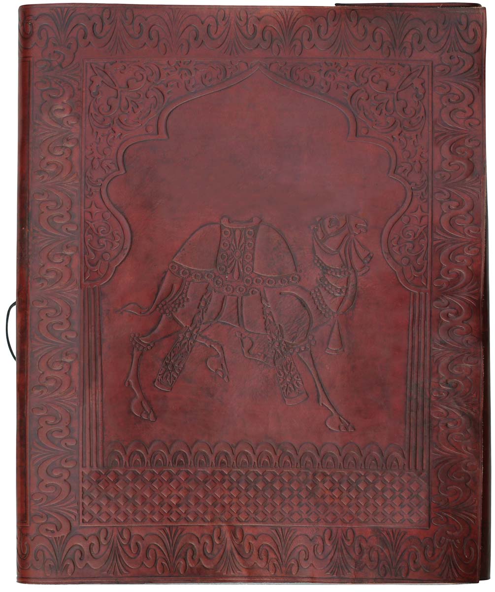  Relishing Past - Handmade Photo / Picture Album with Genuine Embossed Leather Cover  - Buy in Bulk Wholesale