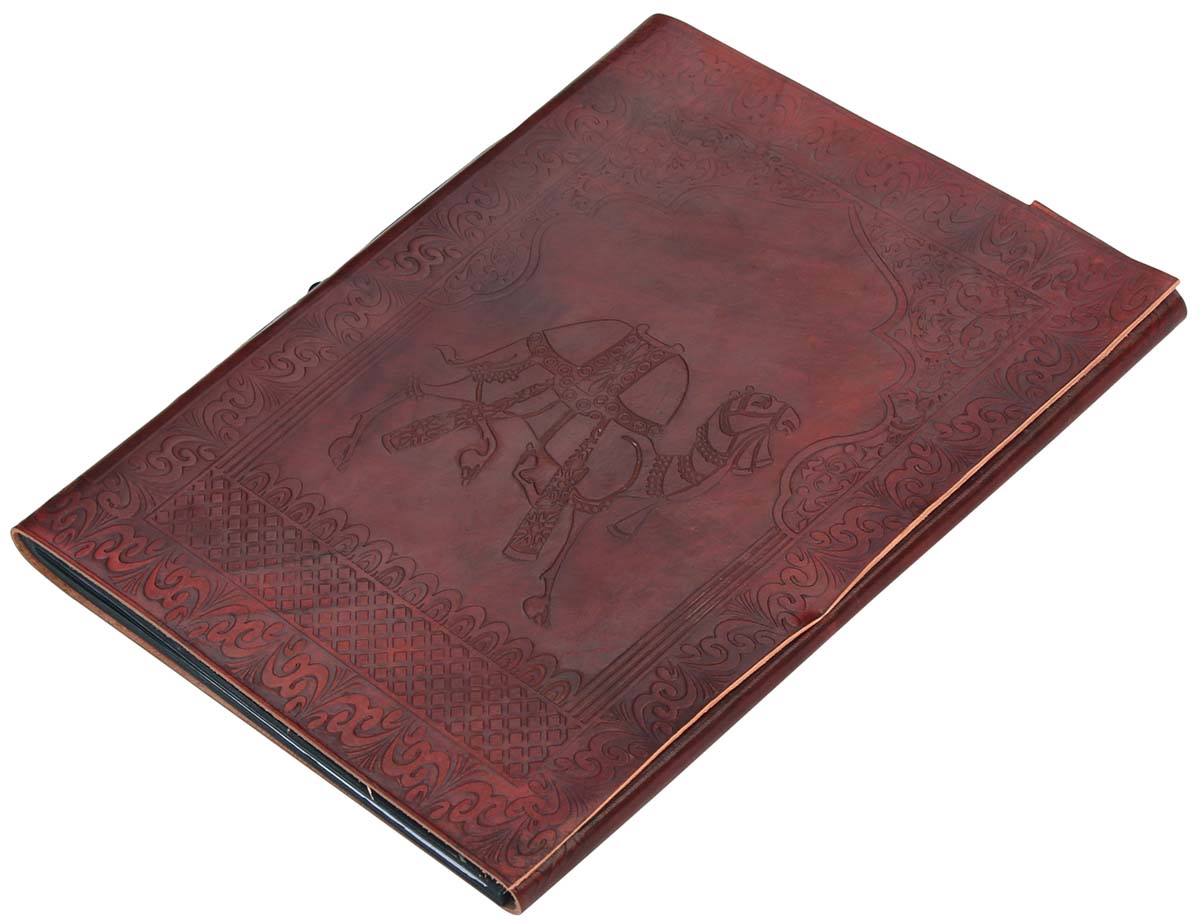  Relishing Past - Handmade Photo / Picture Album with Genuine Embossed Leather Cover  - Buy in Bulk Wholesale