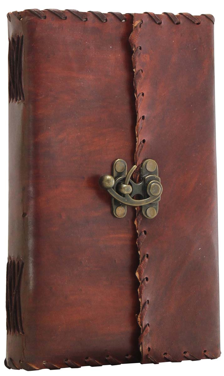 Buy in Bulk Wholesale - Handmade Leather Journal/Notebook/Scrapbook Handmade 9x5" Antique-look With Recycled Paper & Leather Cover