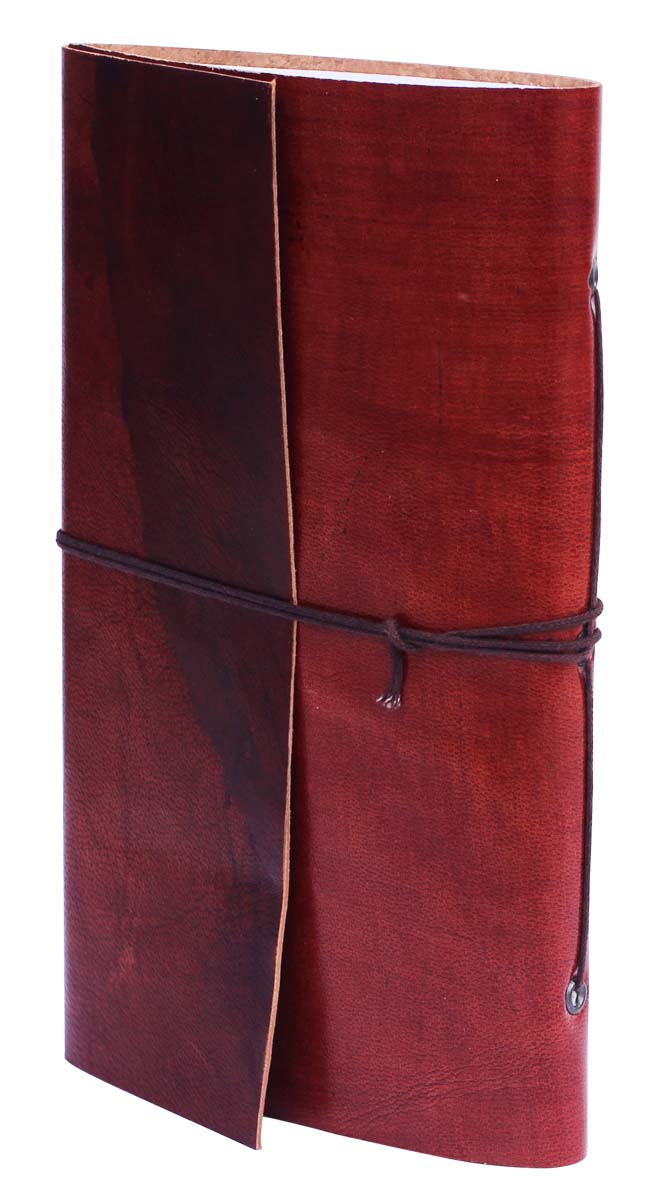 Buy in Bulk Wholesale Writing Journal/Notebook/Scrapbook With Handmade Paper & Brown Leather Cover