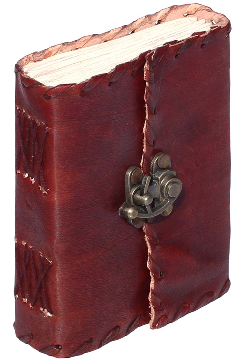 Buy in Bulk Wholesale Olde Worlde Journal - 4x5" Pocket Notebook/Diary With Handmade Paper & Genuine Leather Cover In Brown