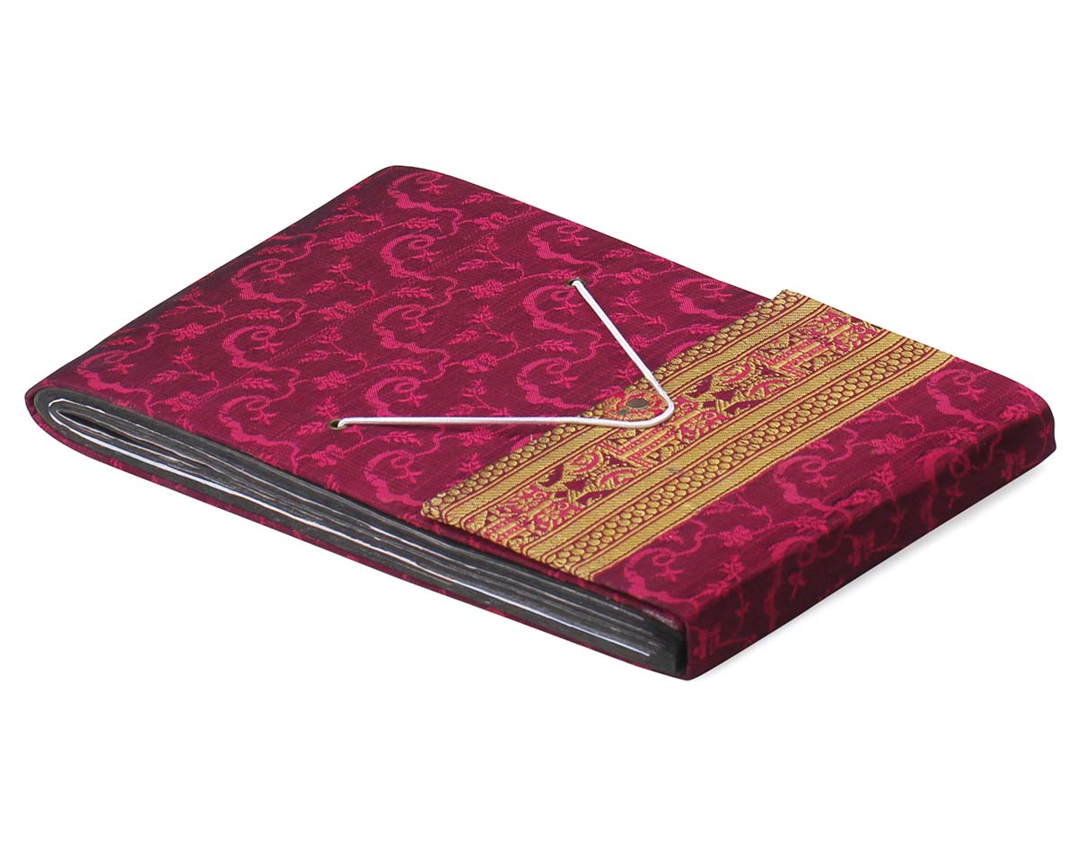 Memories Forever - Handmade 10.4" Large Photo Album With Recycled Paper & Brocade Silk Cover  - Buy in Bulk Wholesale