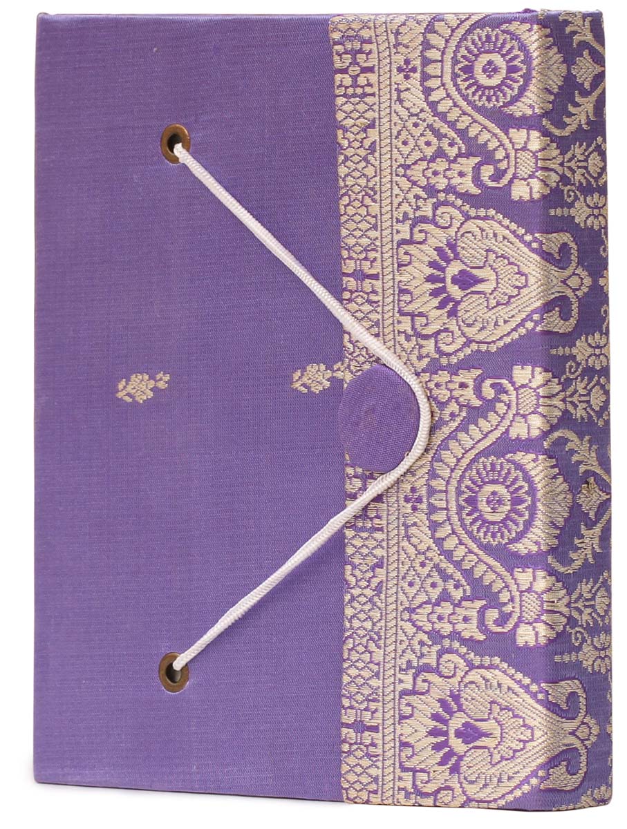 Buy in Bulk Wholesale Handmade 6" Writing Journal/Daily Diary In Recycled Papers & Brocade Silk Cover Notebook