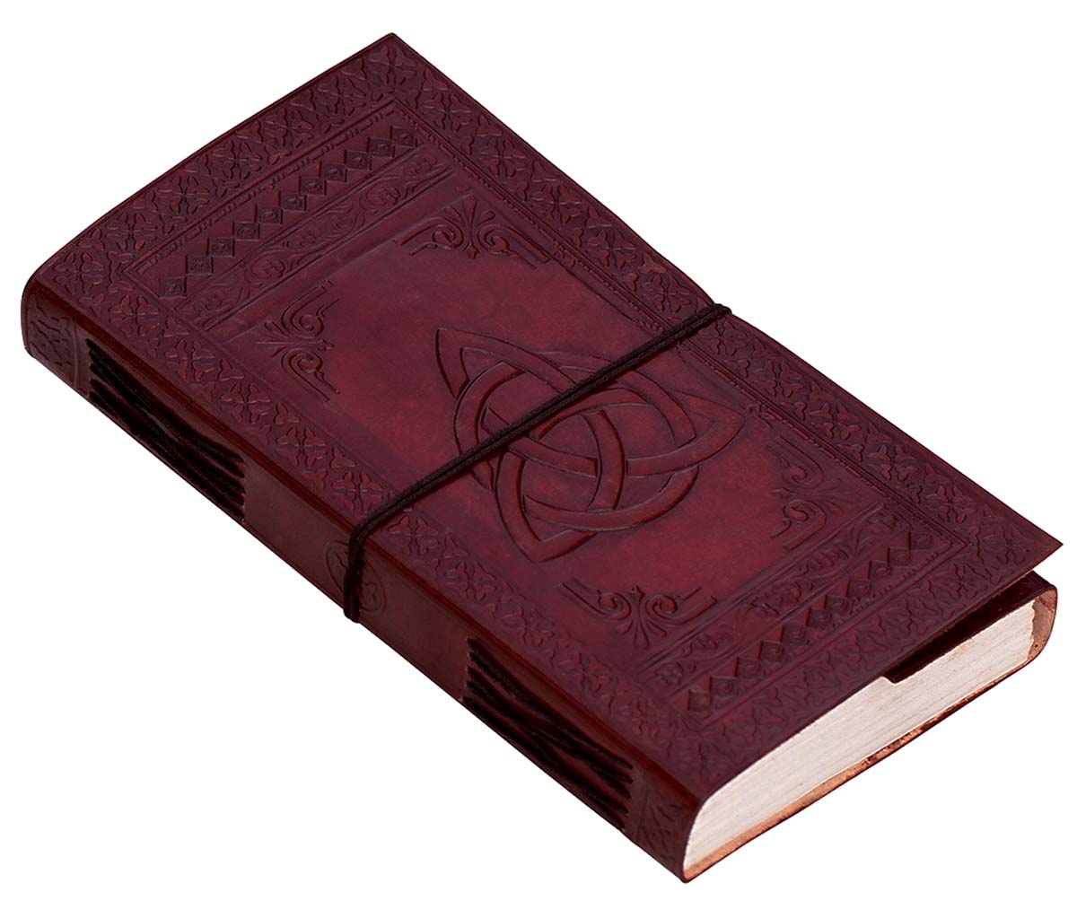 Buy in Bulk Wholesale - Handmade 9" Writing Journal/Scrapbook With Handmade Papers & Embossed Leather Cover