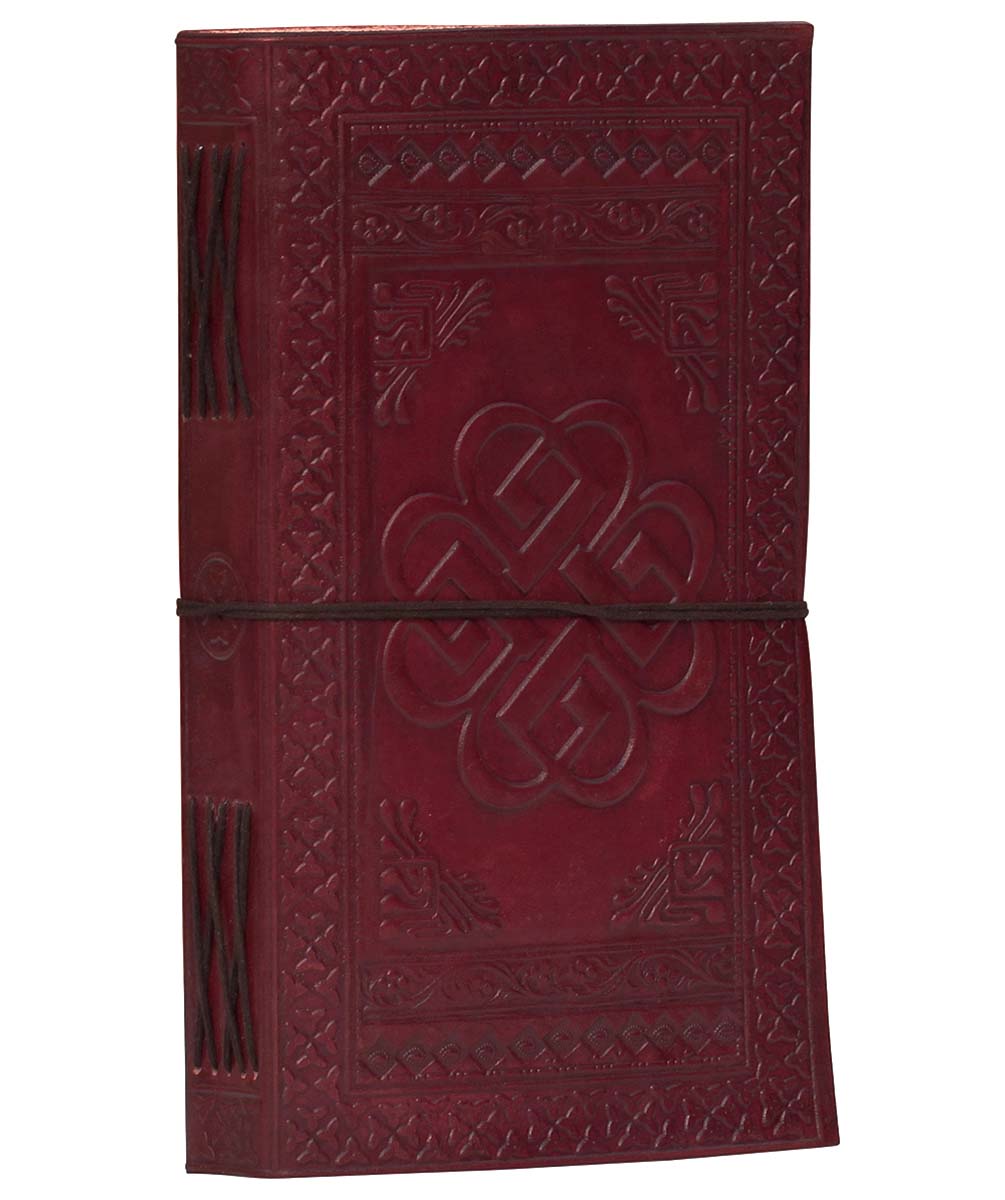 Buy in Bulk Wholesale Writing Journal/Sketchbook 9 Inch With Handmade Paper & Embossed Leather Cover